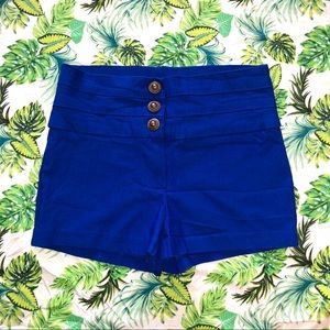 🔆2/$10 HIGH RISE SAILOR SHORTS W GOLD BUTTON